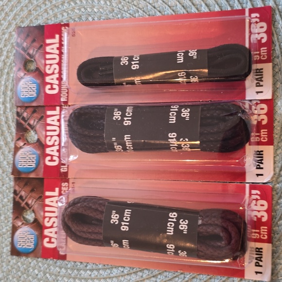 SHOE GEAR CASUAL SHOE LACES BUNDLE OF 3 ALL 36" - Picture 5 of 5